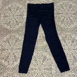 Spanx athletic tights, navy, size Medium, full length